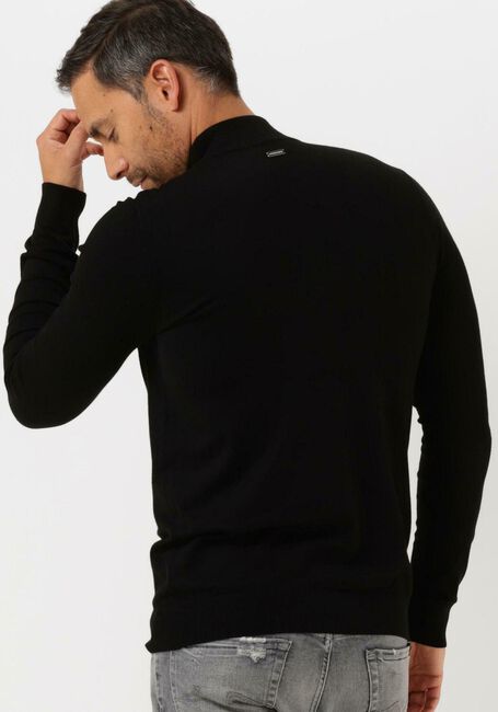 PUREWHITE Col roul&eacute; ESSENTIAL KNIT MOCKNECK LS en noir - large