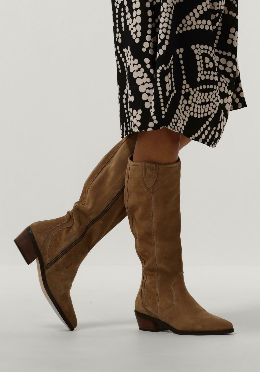 NOTRE-V Bottes hautes 18051 en taupe - large