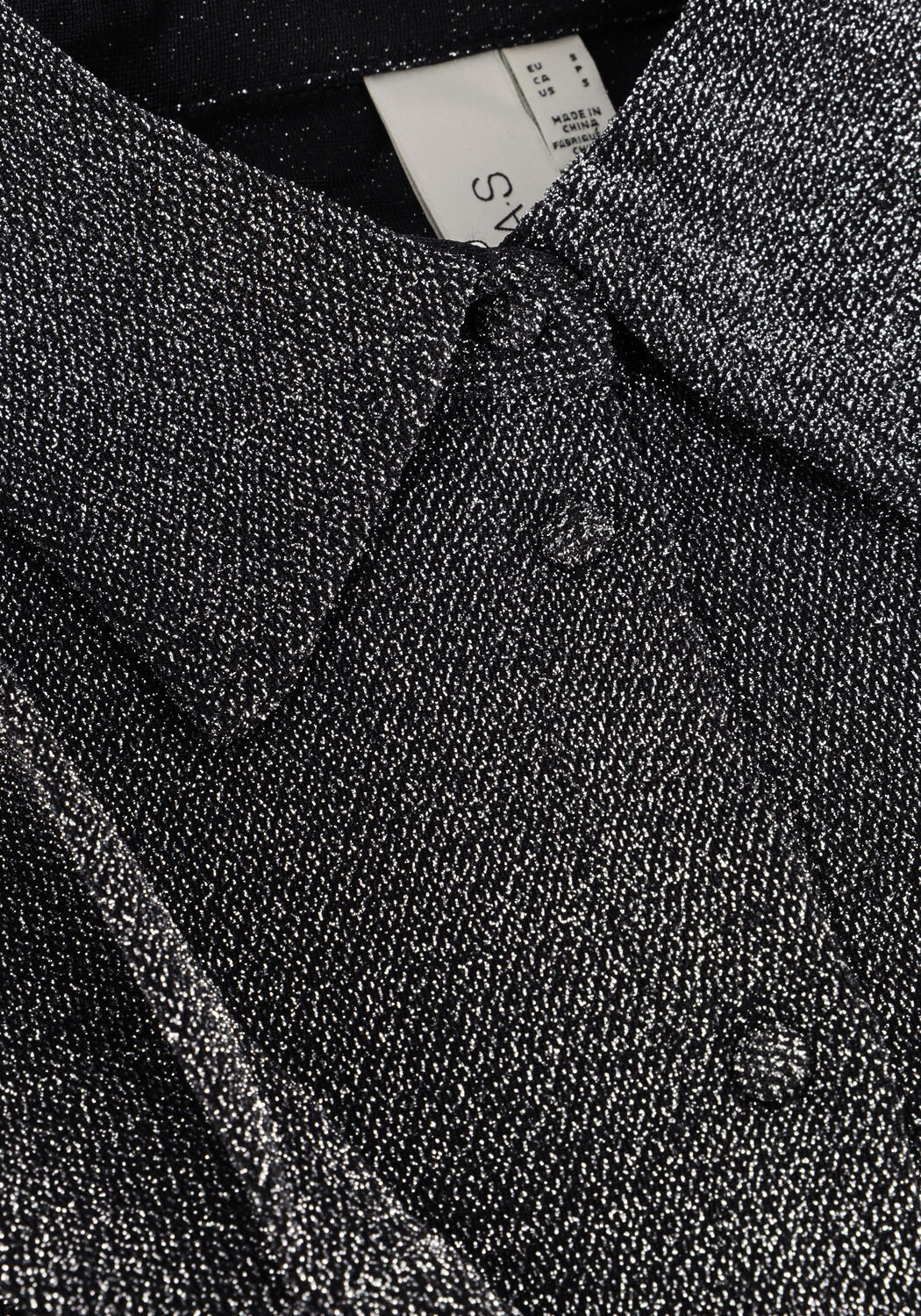 Zwarte Y.A.S.  YASTIKKA LS GLITTER SHIRT - large