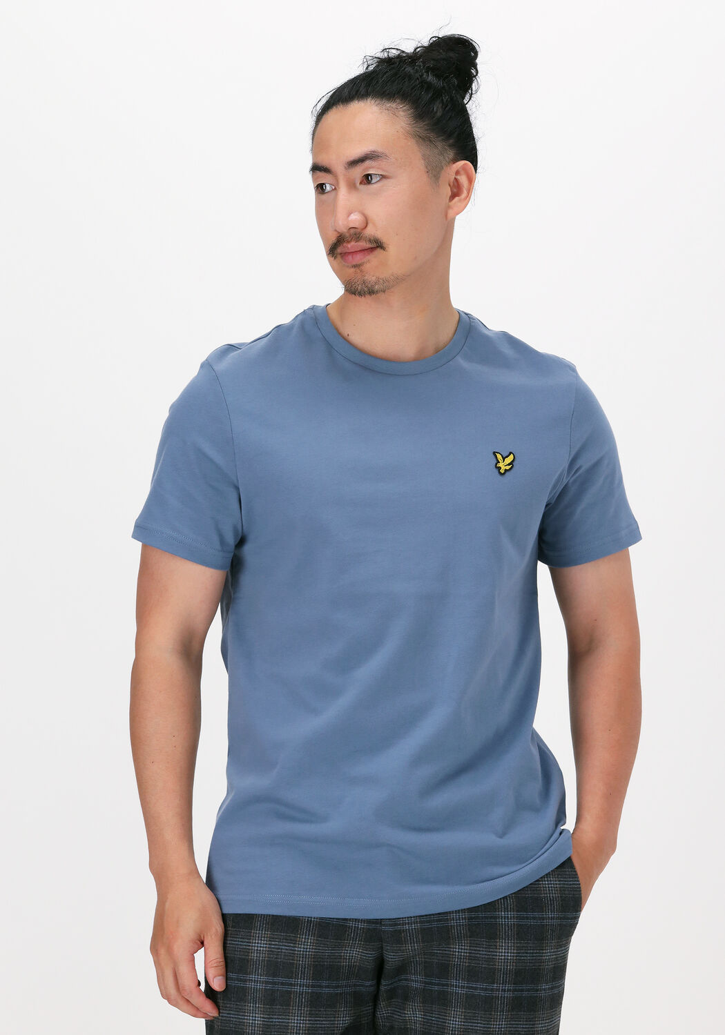 blauwe lyle scott t shirt plain t shirt