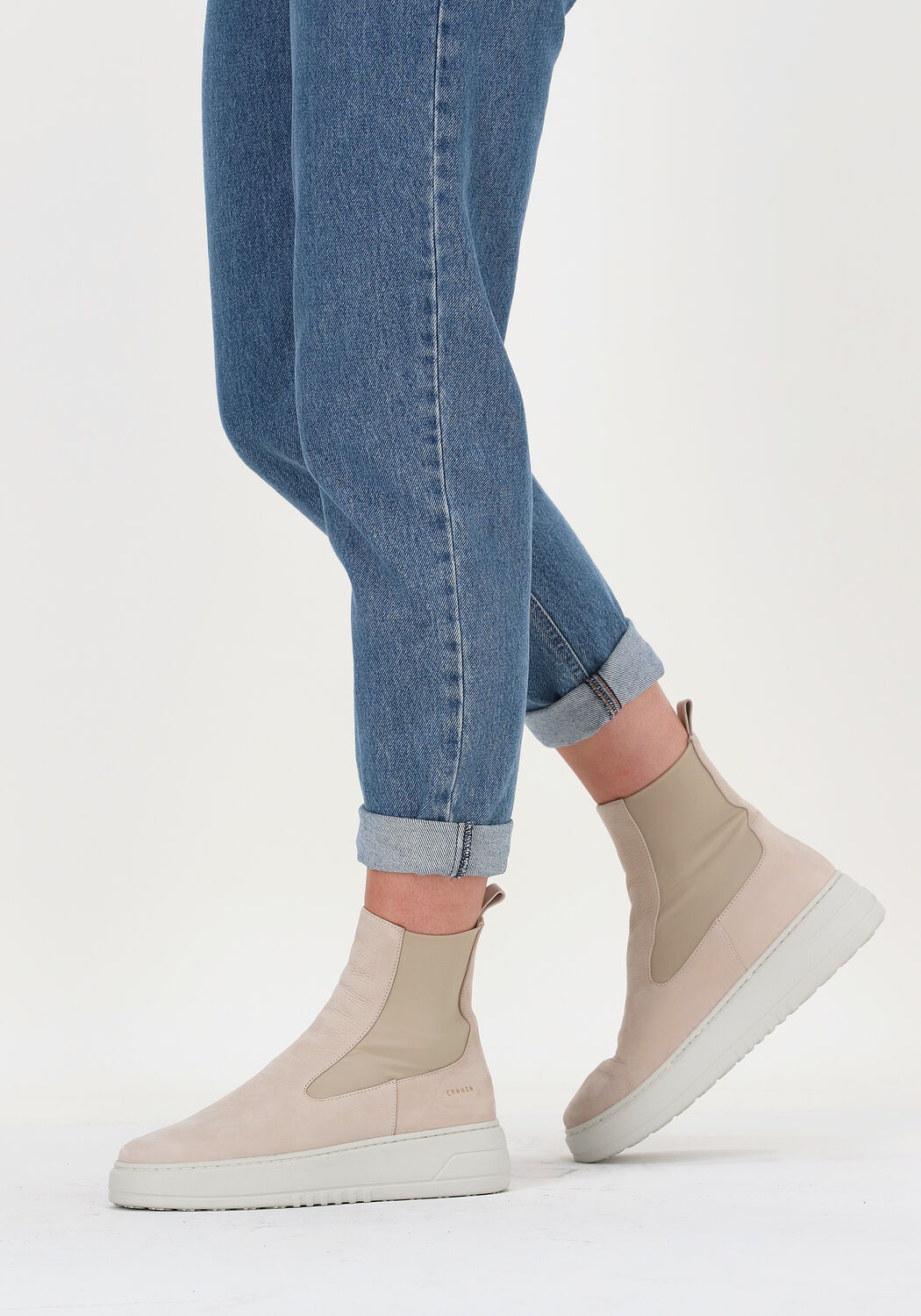 COPENHAGEN STUDIOS Bottines chelsea CPH113 en beige - large
