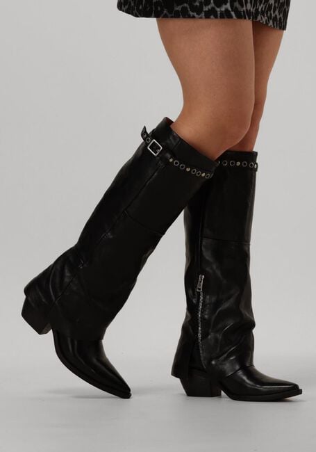 Bottes hautes B84301 en noir Omoda - Main Image
