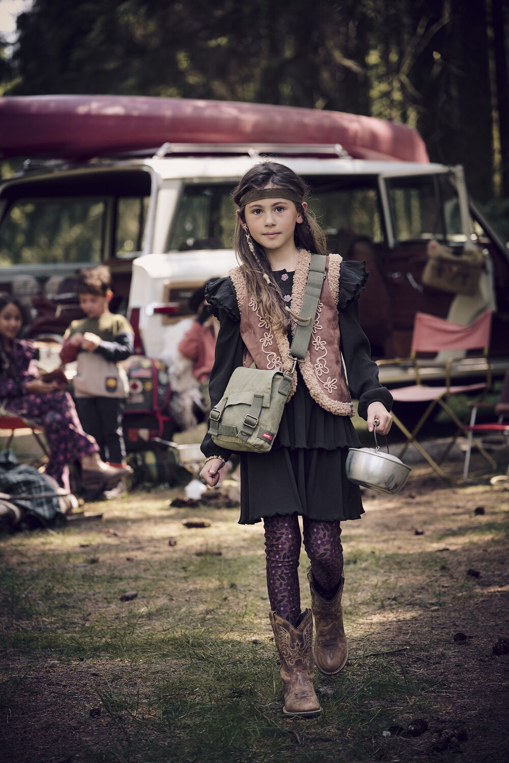 Z8 Robe midi ASTA en noir - large