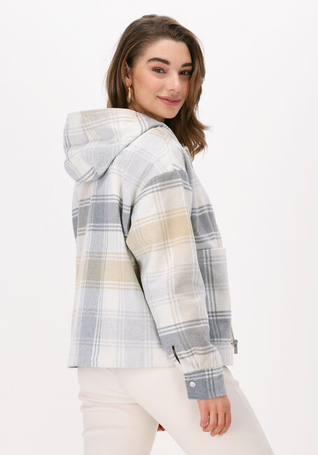 Beige NA-KD Jack WOOL BLEND HOODED JACKET - large