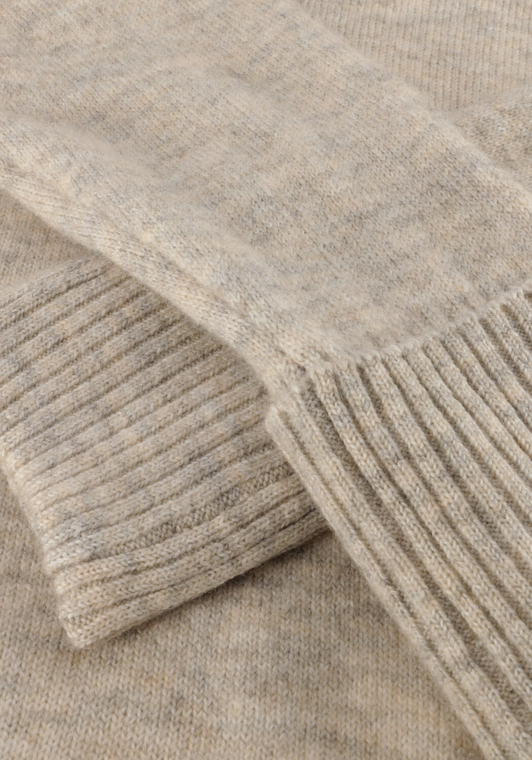 Ecru WITHBLACK Trui WBLALVA LONG ROLL NECK SWEATER - large