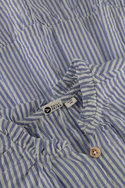 Blauwe DAILY7 Mini jurk DRESS STRIPE RUFFLE - large