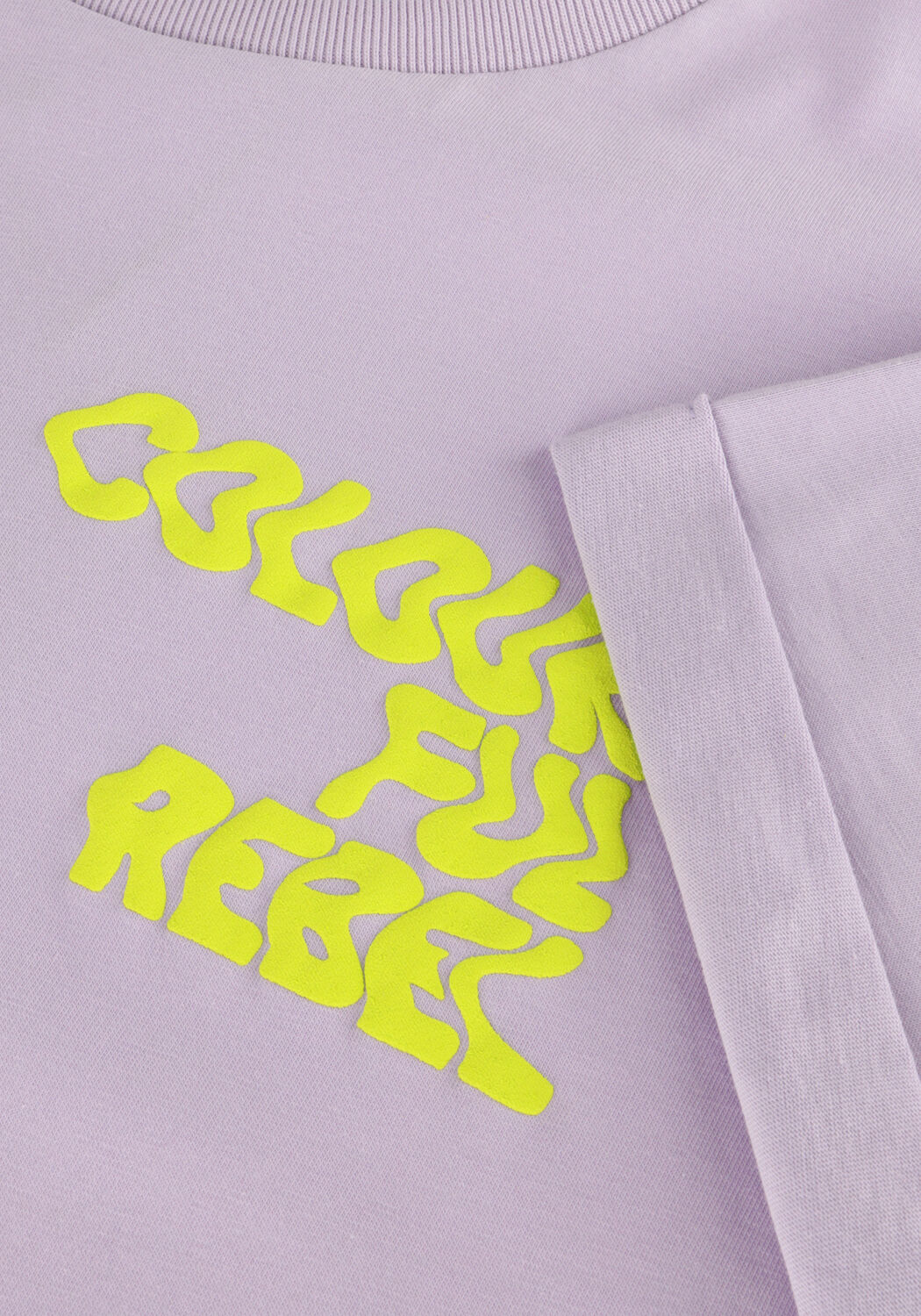 COLOURFUL REBEL T-shirt LOGO WAVE BOXY TEE Lilas - large