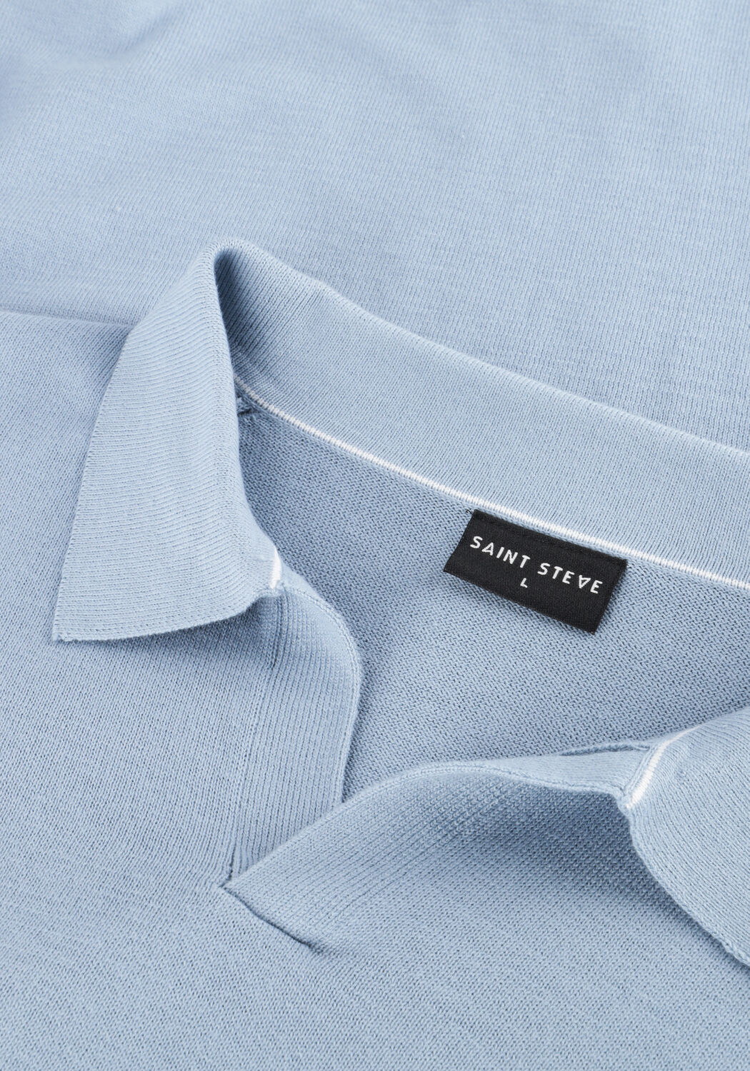 Lichtblauwe SAINT STEVE Polo SEAN - large