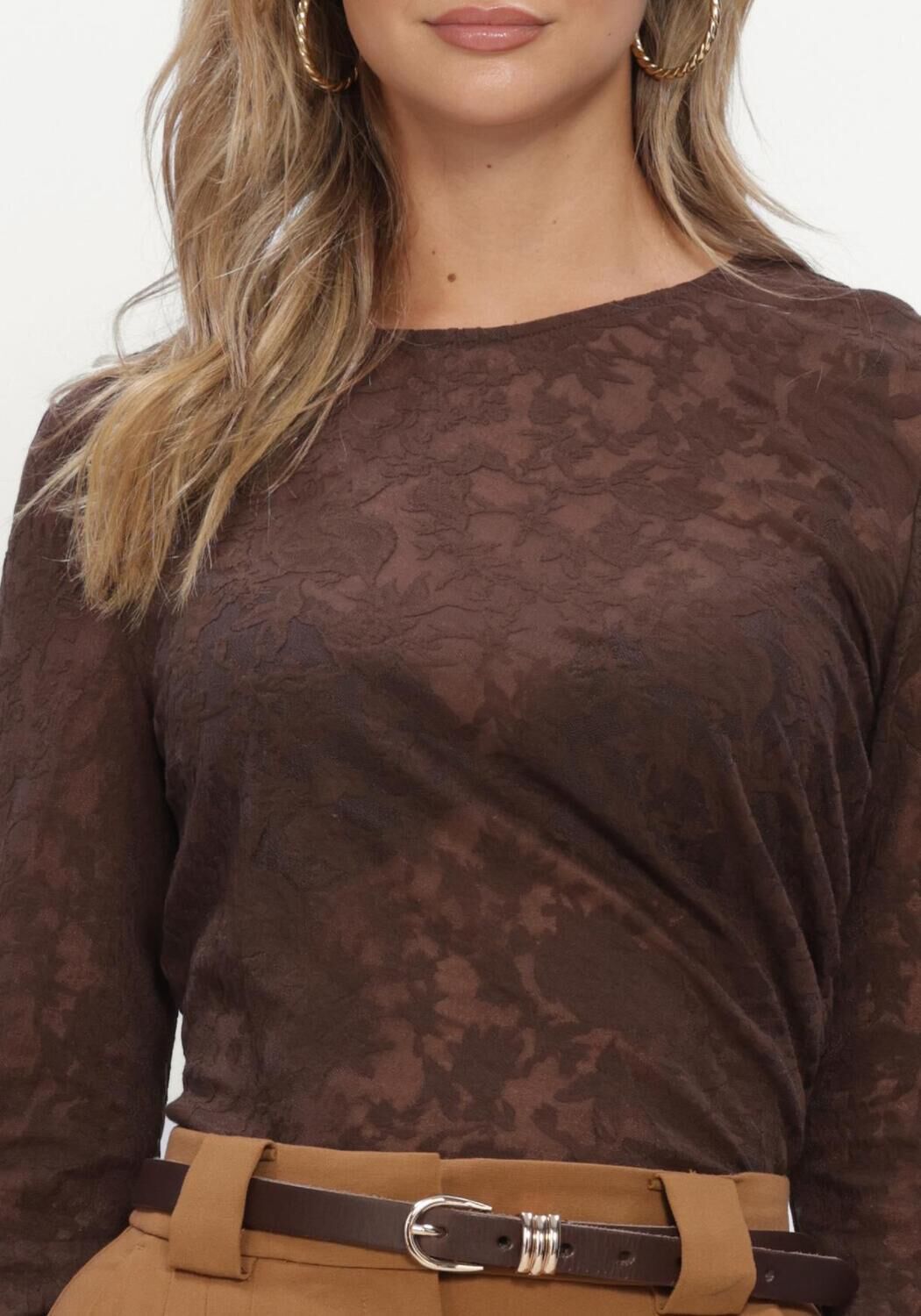 MSCH COPENHAGEN Haut MSCHBRIGETTA TOP en marron - large