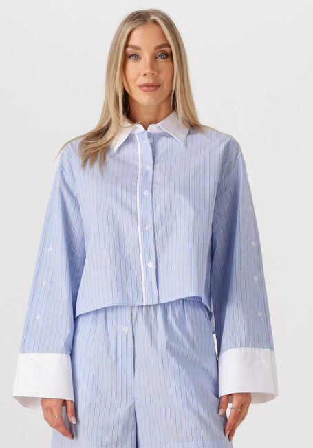 Blauwe SECOND FEMALE  ALANIS COMBI SHIRT - large