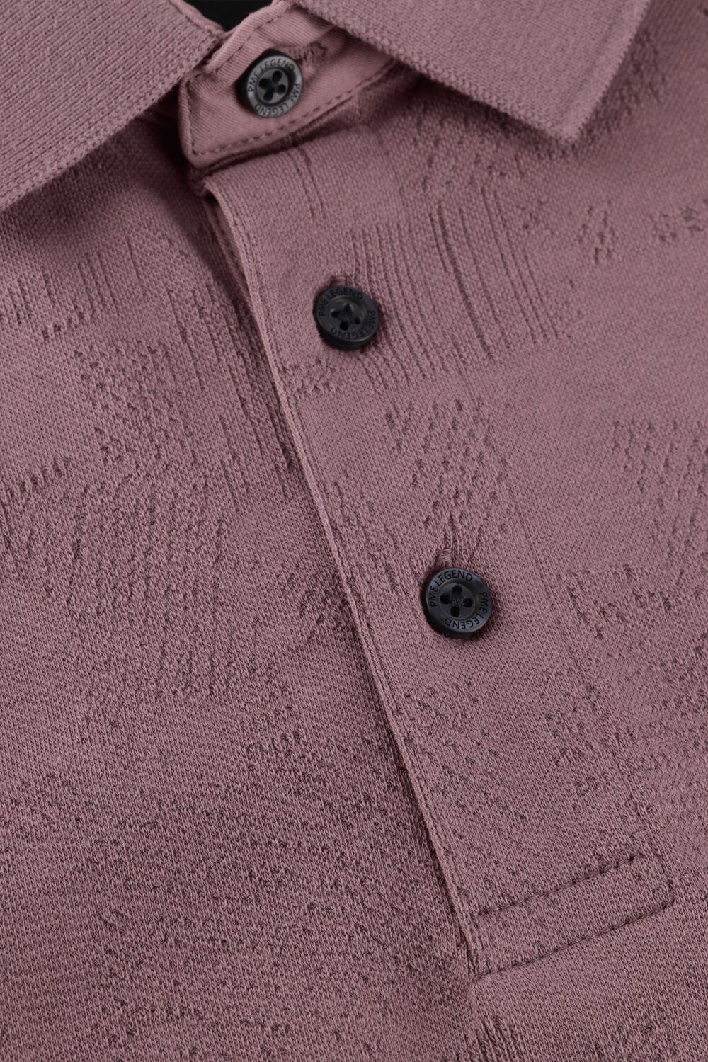 PME LEGEND Polo JACQUARD JERSEY en bleu - large