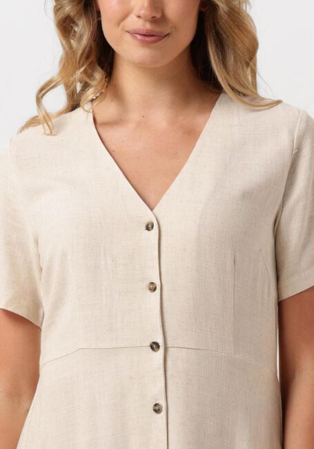 Beige Y.A.S. Maxi jurk YASBINA SS ANKLE DRESS - large
