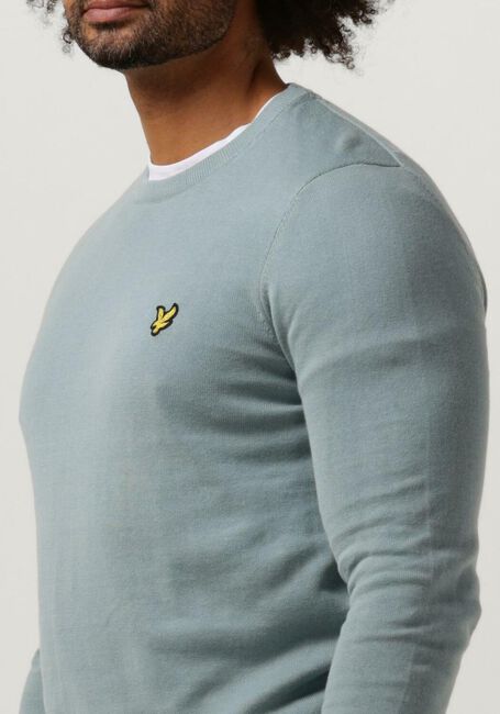 LYLE & SCOTT T-shirt COTTON CREW NECK JUMPER en bleu - large
