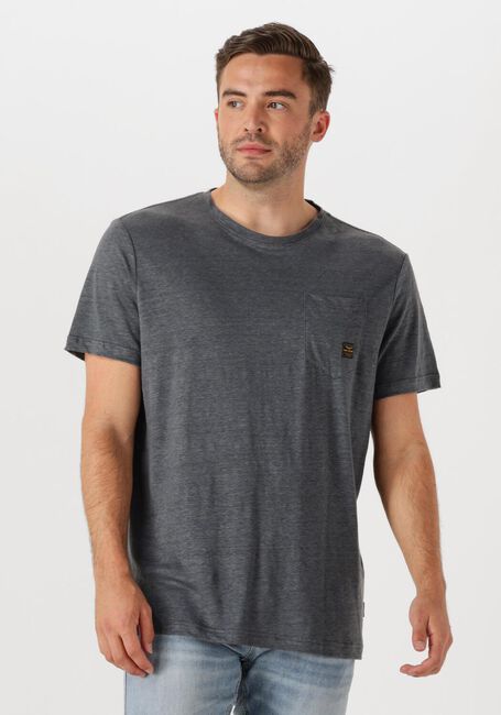 PME LEGEND T-shirt SHORT SLEEVE R-NECK LINEN JERSEY en gris - large