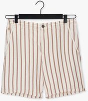 CAST IRON Pantalon courte CHINO SHORTS LINEN STRIPE en beige