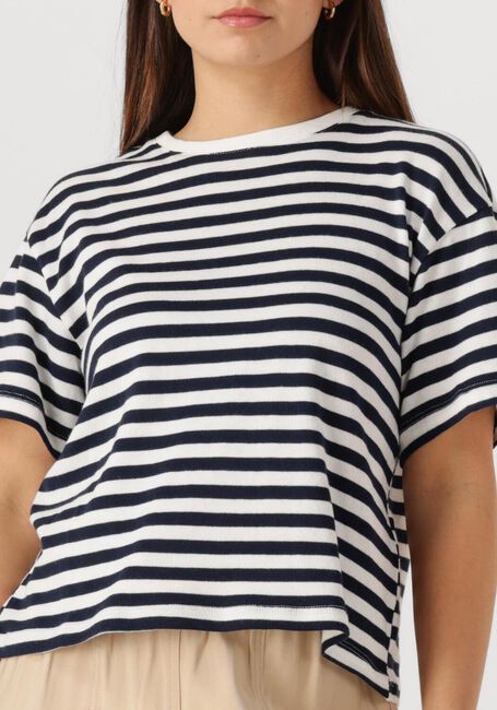 MSCH COPENHAGEN Pull MSCHKEMBA BAHARA SS PULLOVER STP en blanc - large