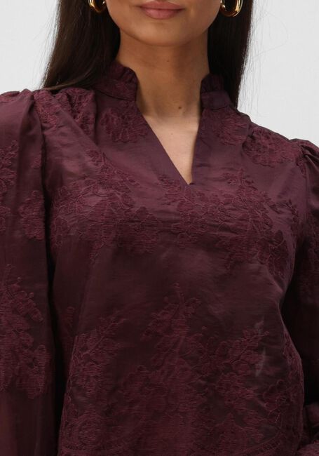 NEO NOIR AMARA BIG EMBROIDERY BLOUSE Blouses Bordeaux - large