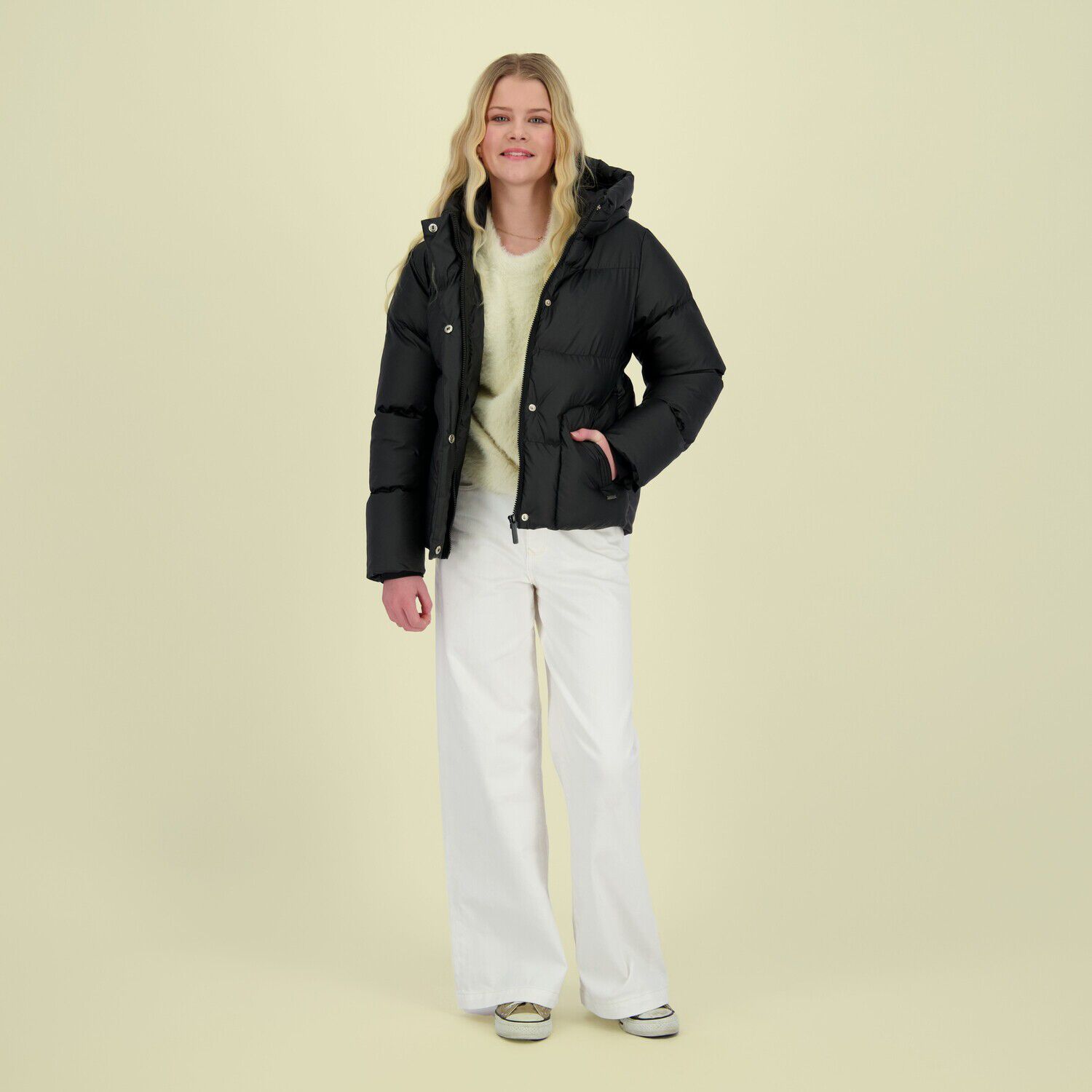 Donkergrijze RAIZZED Gewatteerde jas TABITA - large