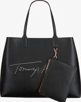 TOMMY HILFIGER ICONIC TOTE SIGNATURE Shopper en noir - medium