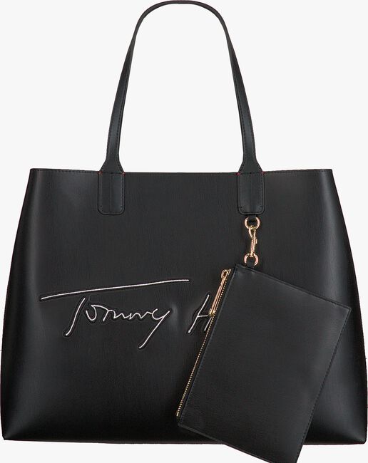 TOMMY HILFIGER ICONIC TOTE SIGNATURE Shopper en noir - large