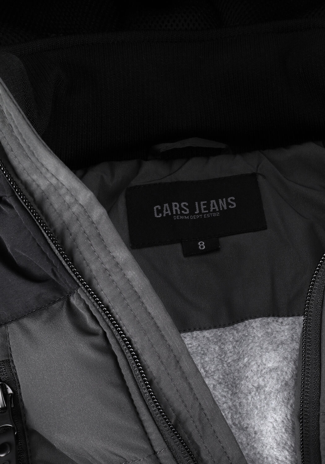 Grijze CARS JEANS Gewatteerde jas KIDS BRENTHAM - large