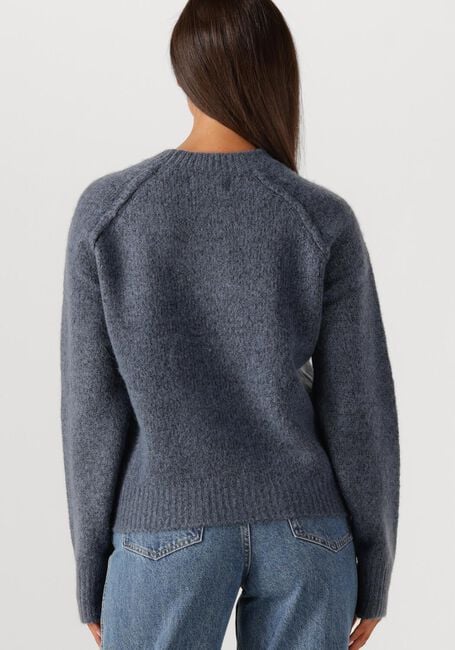 Blauwe WITHBLACK Trui WBLANDREA LS CROPPED PULLOVER - large