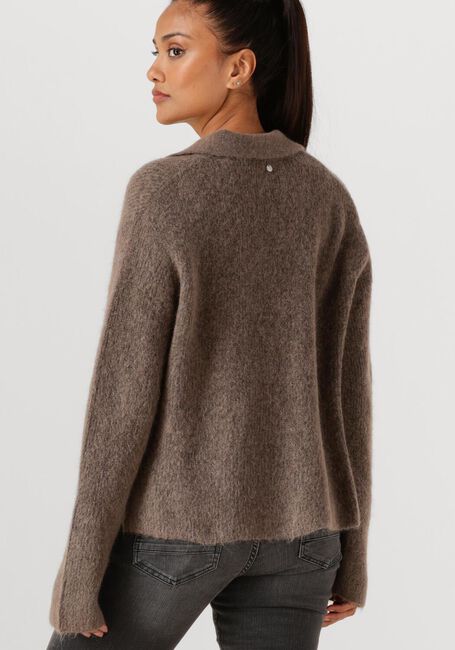Bruine MOS MOSH Trui MMTHORA AIDY POLO KNIT - large