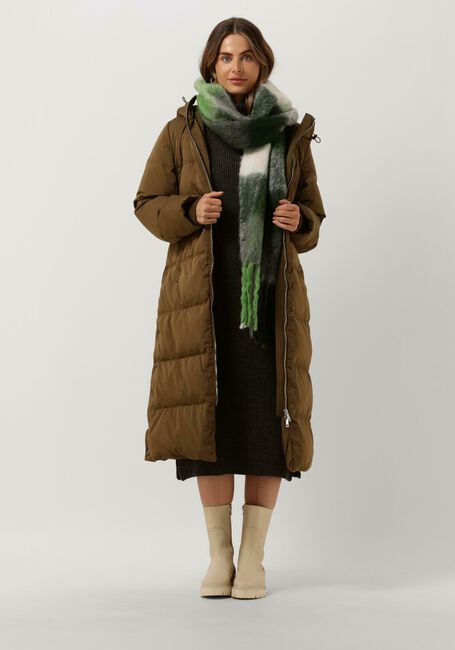Y.A.S. Veste matelassé YASPUFFA LONG DOWN COAT Olive - large