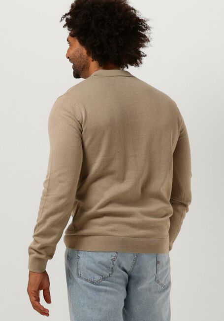 SELECTED HOMME Pull SLHREG-DAN KNIT LS POLO O Sable - large