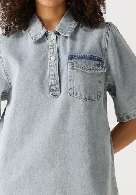 Blauwe EDITED Mini jurk ASTA DENIM DRESS - large