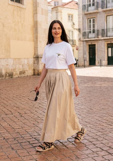 Beige OBJECT Midirok OBJPAIGE  HW SKIRT - large
