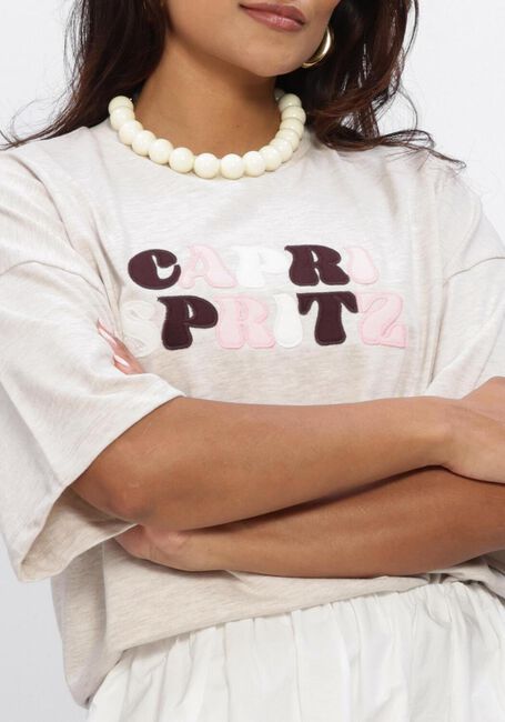 Beige CIRCLE OF TRUST T-shirt RANE TOP - large