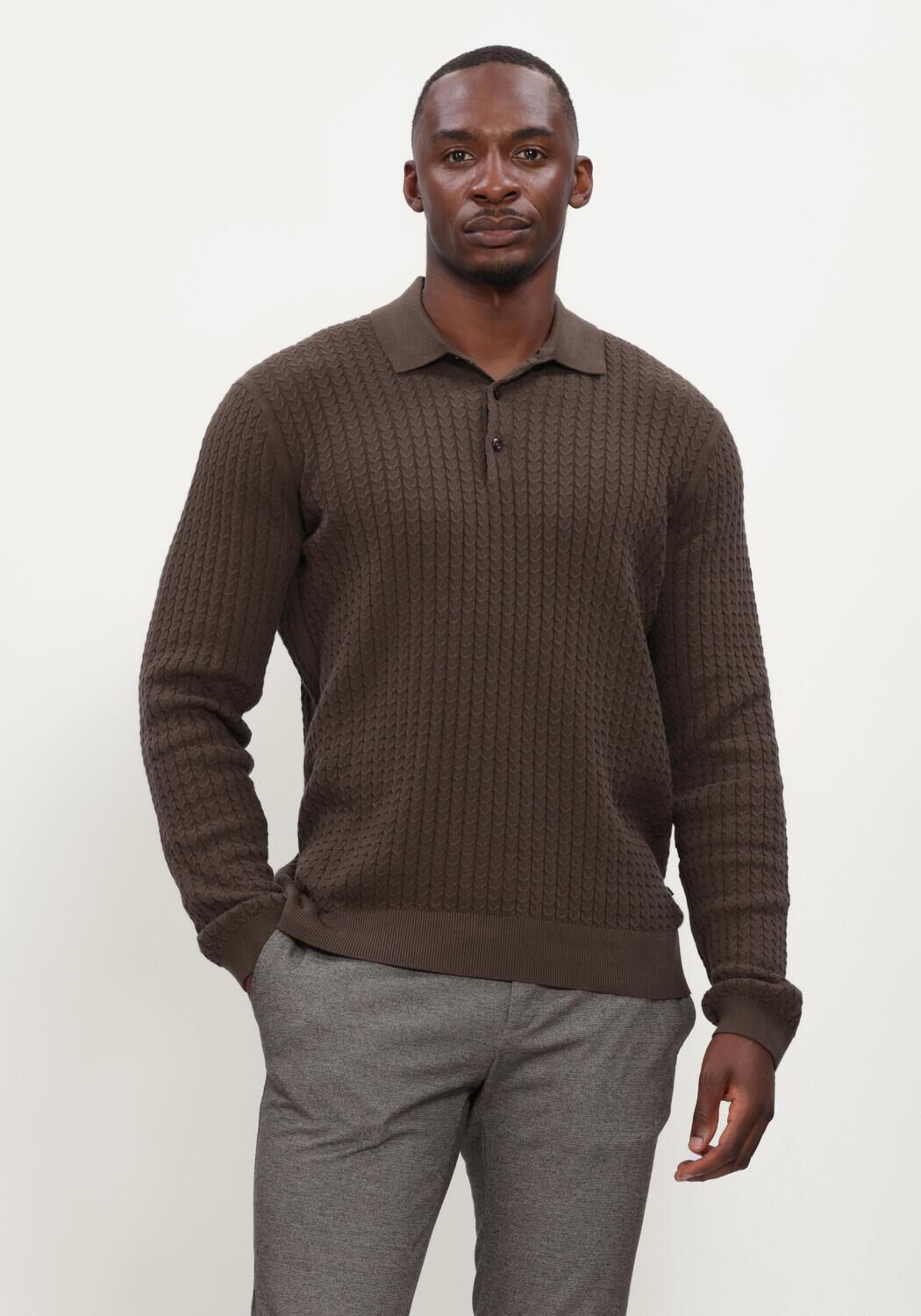 Bruine MATINIQUE Polo MAPOLO LONG BB - large