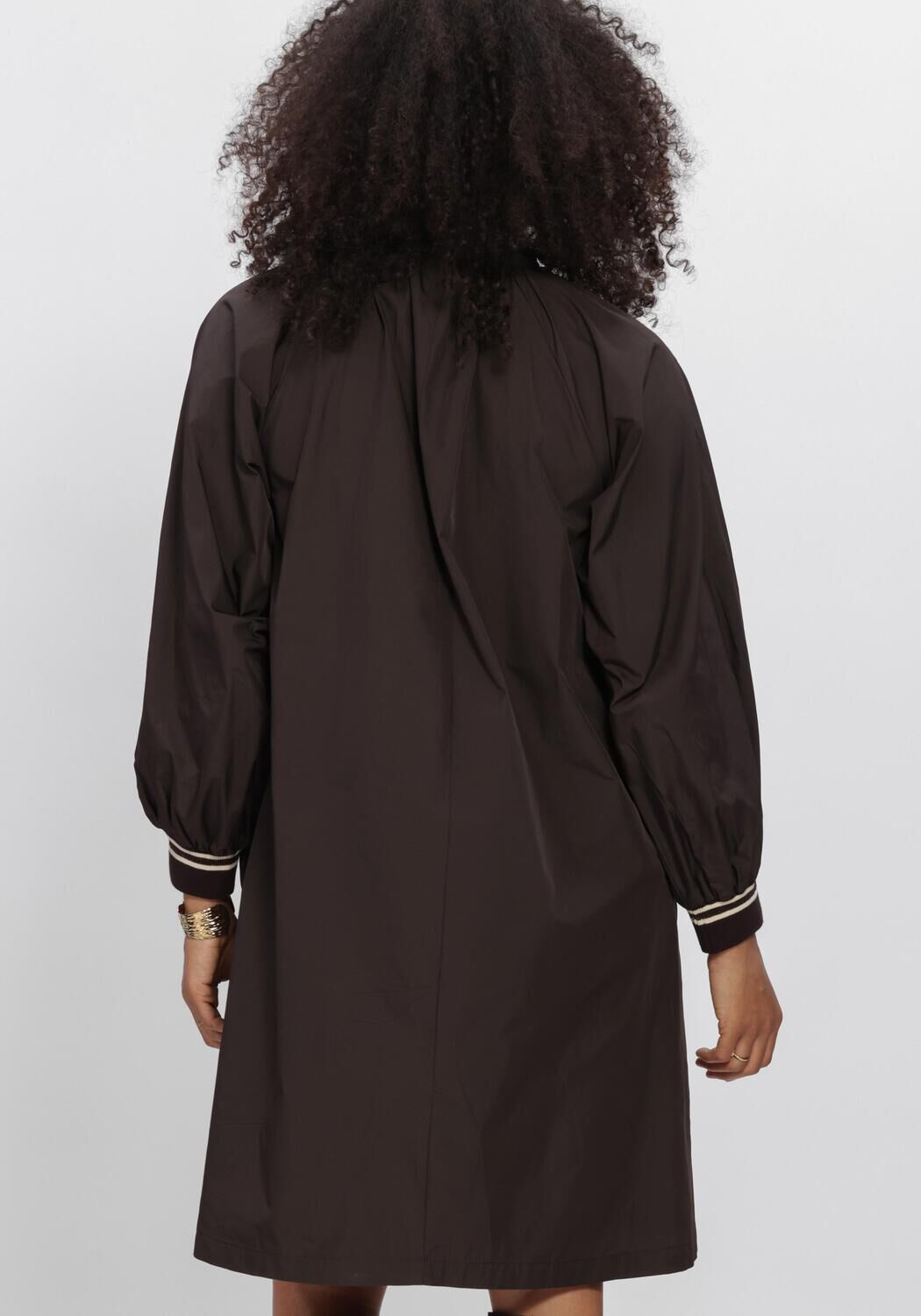 SUMMUM Mini robe DRESS TAFT LIGHT en marron - large