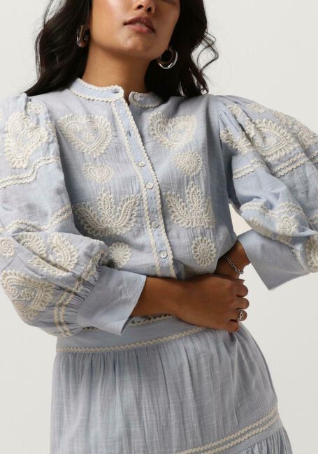 Lichtblauwe ANTIK BATIK  RONY BLOUSE - large