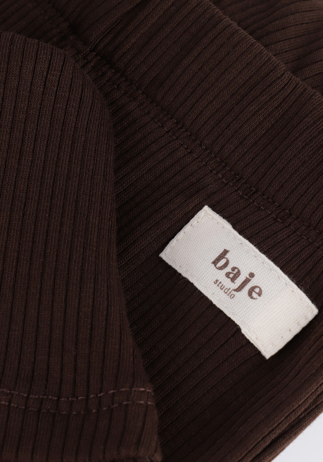 BAJE STUDIO Pantalon &eacute;vas&eacute; LIDO en marron - large