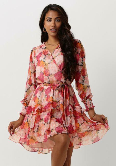 NEO NOIR Mini robe DENNIE MAXI FLOWER DRESS en rose - large