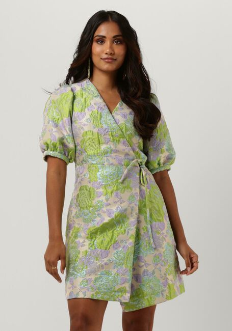 Y.A.S. Mini robe YASVILLA 2/4 WRAP DRESS SHOW en vert - large