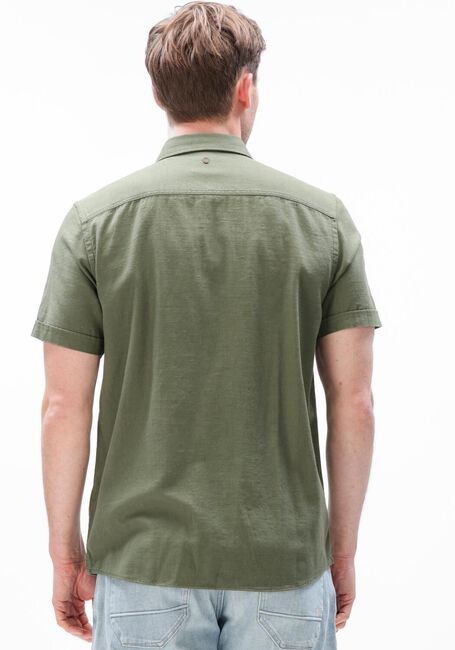 PME LEGEND Chemise d&eacute;contract&eacute; WRENCHMEN S/S COTTON SLUB CARGO en vert - large