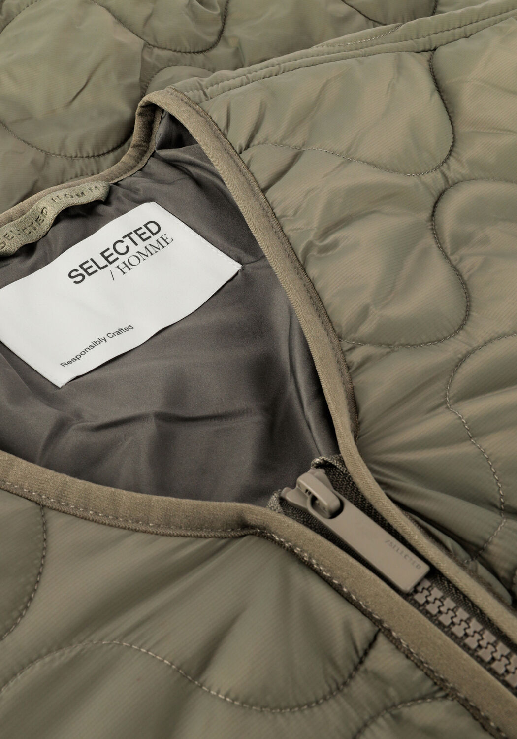 Groene SELECTED MEN Jack HANZO PADDED JKT W - large