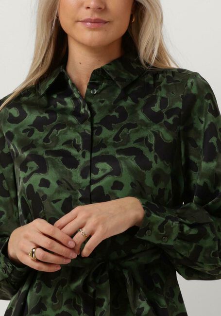 OBJECT Mini robe OBJSARAH L/S SHIRT DRESS Vert foncé - large