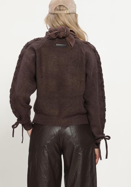 HAUTE L'AMITI&Eacute; DUKE TIE KNIT Pulls & Gilets en marron - large