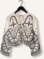 ROUGE EDIT Haut ROUBRODIE LS O-NECK TOP Écru ROUGE EDIT Haut ROUBRODIE LS O-NECK TOP Écru - medium