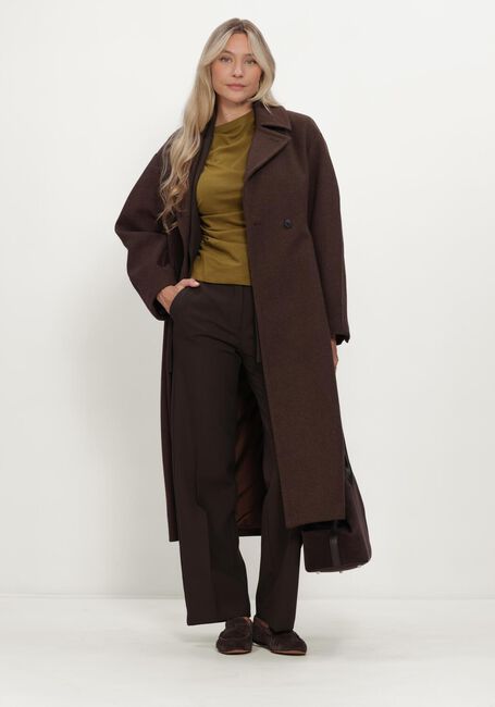 SELECTED WOMEN Manteau SLWVALERIE WOOL BLEND COAT en marron - large