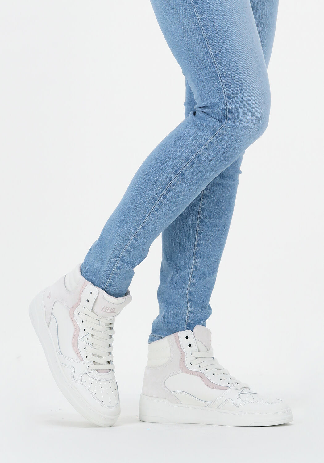 HUB Baskets montantes GRIP en blanc - large