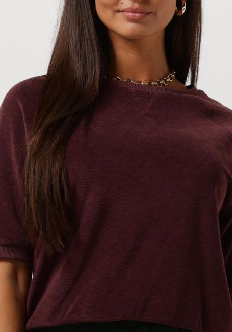 BY-BAR Haut NEVA SLUB TOP Bordeaux - large