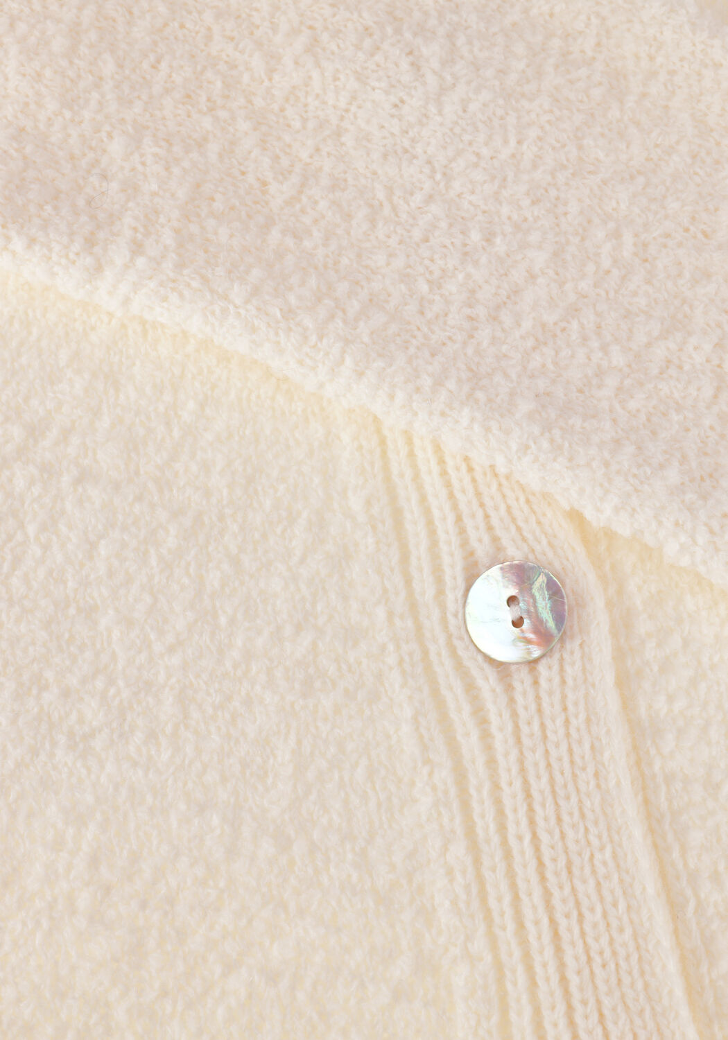 NUKUS Gilet MARLIN CARDIGAN BOUCLE Blanc - large