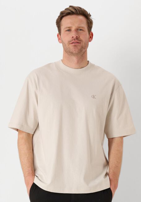Zand CALVIN KLEIN T-shirt HEAVY RELAXED TEE - large