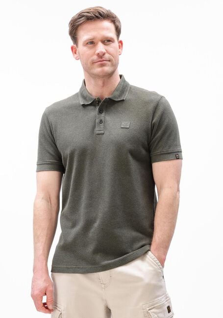 PME LEGEND Polo POPCORN JERSEY en vert - large