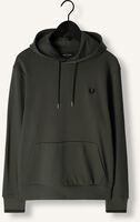 FRED PERRY TIPPED HOODED SWEATSHIRT Pulls & Gilets Olive FRED PERRY TIPPED HOODED SWEATSHIRT Pulls & Gilets Olive - medium